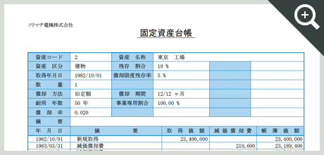 固定資産台帳