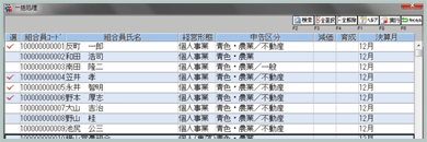 多数の組合員を一括管理